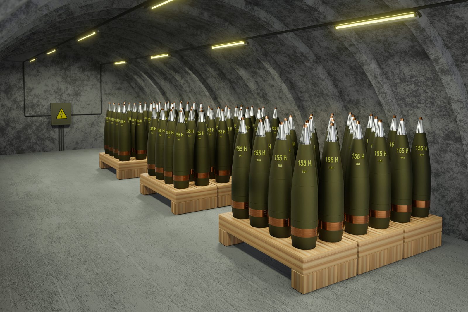 Munitions in storage